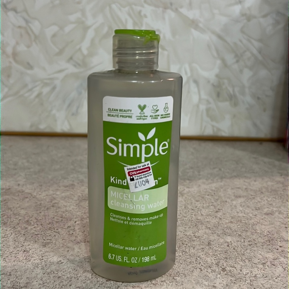 Simple Kind to Skin Micellar Cleansing Water NEW